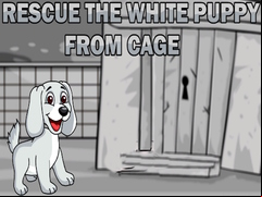 Juego Rescue the White Puppy from Cage