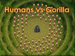 Juego Humans v/s Gorilla